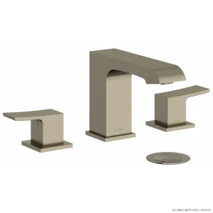 Brushed Nickel Widespread Bathroom Faucet 1.2 GPM Water-Saving Lever Handle
