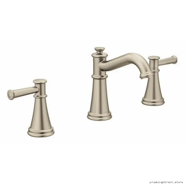 Brushed Nickel Belfield Widespread Bathroom Faucet Trim - Moen T6405BN