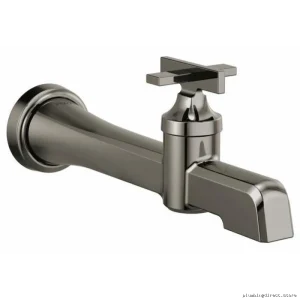 Brizo Water-Saving Wall-Mounted Single Handle Bath Faucet Matte Black