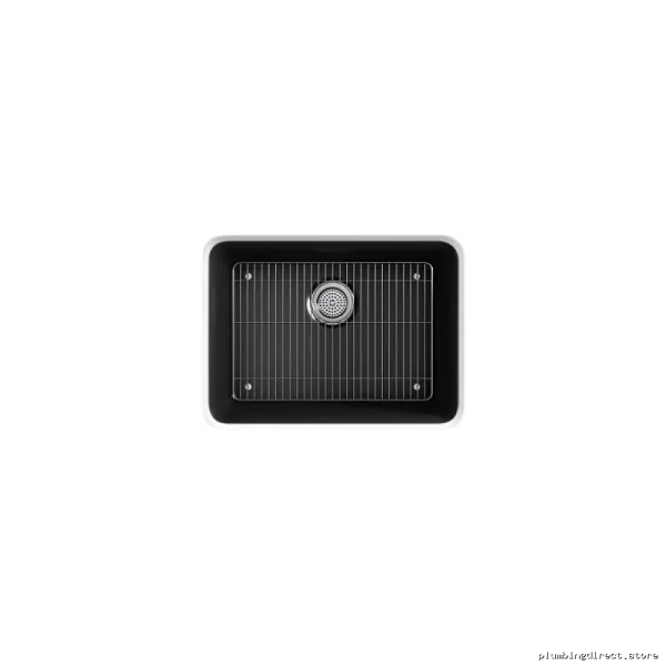 Cairn 24.5\" Single Bowl Undermount Neoroc Sink w/ Rack - Matte Black Kohler - Image 2