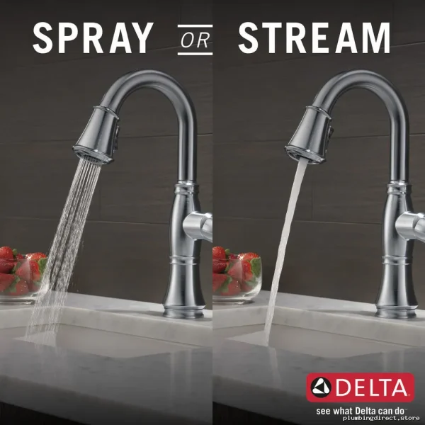 Cassidy Bar Faucet Pulldown Shower Head | Durable Arctic Stainless Steel Design - Image 3