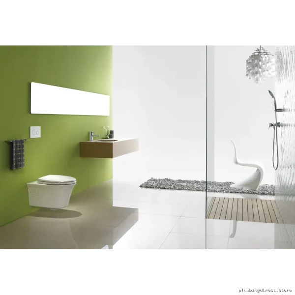 CeCiONTeck™ Skateboard Wall-Hung Elongated Toilet Bowl with Skirted Design - Cotton White CTCTGCTGCTG - Image 2