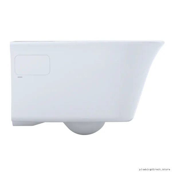 CeCiONTeck™ Skateboard Wall-Hung Elongated Toilet Bowl with Skirted Design - Cotton White CTCTGCTGCTG - Image 3