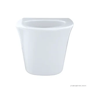 CeCiONTeck™ Skateboard Wall-Hung Elongated Toilet Bowl with Skirted Design - Cotton White CTCTGCTGCTG