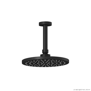 Ceiling Mount Rainshower Shower Head 8-5/8in Vertical Arm Matte Black BF1634-160 Kalia