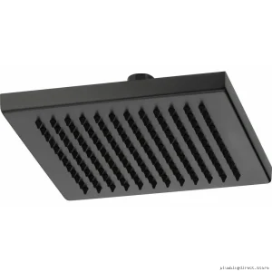 Matte Black Square Ceiling Mounted Rainfall Shower Head - Brizo