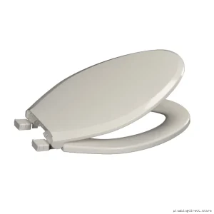 CENTOCO 3800SCLC-001 White Elongated Toilet Seat with Easy Lift & Clean SafetyClose