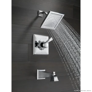 Champagne Bronze Dryden Monitor 14 Series Modern Tub & Shower Trim Set - T14451-CZ-WE Delta