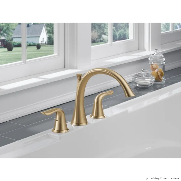 Champagne Bronze Roman Tub Faucet Trim T2738-CZ by Lahara Delta - Image 2