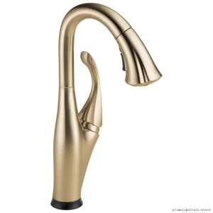 Addison Champagne Bronze Touch Bar Faucet w/ Pulldown Spray