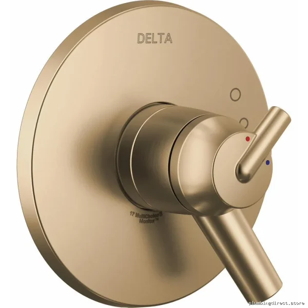 Champagne Bronze Valve Trim - Modern Faucet Trim, Trinsic Monitor 17 Sr. T17059-CZ Delta - Image 3