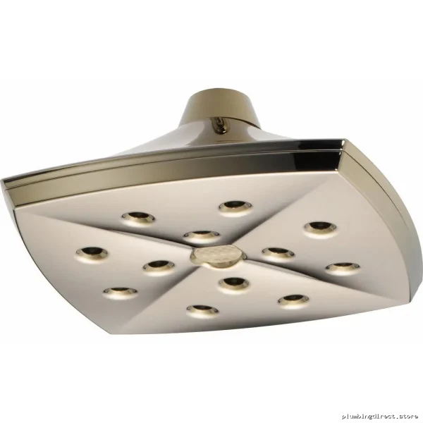 Charlotte Ceiling Mount Raincan Shower Head | H2OKinetic Tech 2.5 GPM | Polished Nickel Model 81385