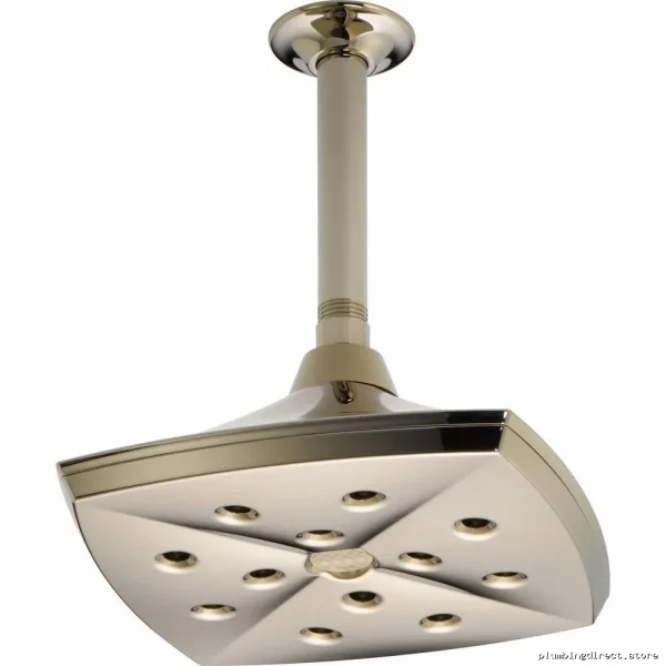 Charlotte Ceiling Mount Raincan Shower Head | H2OKinetic Tech 2.5 GPM | Polished Nickel Model 81385 - Image 2