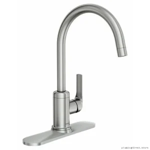 Charmant Spot-Resistant High Arc Faucet - Stainless 87446SRS Moen