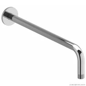 Chrome 16-Inch Wall-Mount Shower Arm with Round Plate - RIOBEL 503C