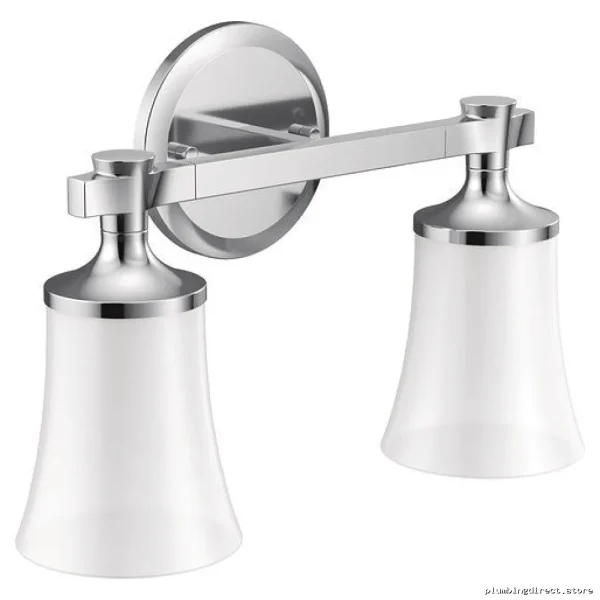 Chrome 2-Globe Wall Sconce - Moen Flara YB0362CH