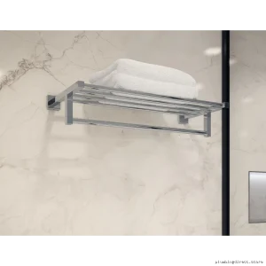 Symmons Chrome 22-Inch Duro Bathroom Towel Shelf 363TS-22