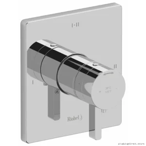 Chrome Paradox 3-Function Thermostatic Valve Trim Kit - TPXTQ23C RIOBEL
