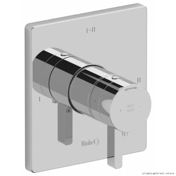 Chrome Paradox 3-Function Thermostatic Valve Trim Kit - TPXTQ23C RIOBEL