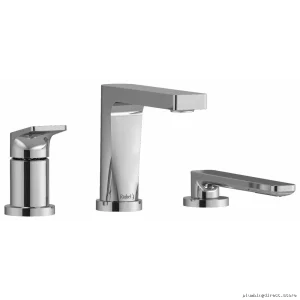 Chrome 3-Hole Deck Mount Lever Handle Tub Filler Faucet Trim - Ode TOD10C RIOBEL