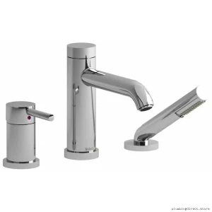 Chrome 3-Hole Deck Mount Tub Filler Trim - RioBel TCS16C