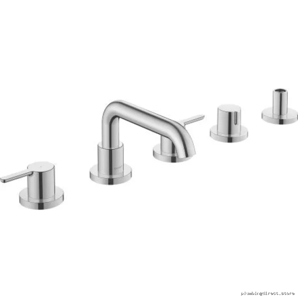 5-Hole Decorative Roman Tub Edge - Chrome Duravit C15270000U10