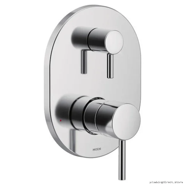 Chrome Align M-Core 3 Series Valve Trim with Integrated Diverter - UTCTMoen