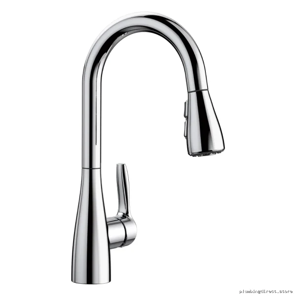 Chrome Bar Faucet with Pulldown Spray - Blanco 442209 Model for Professional Kitchen