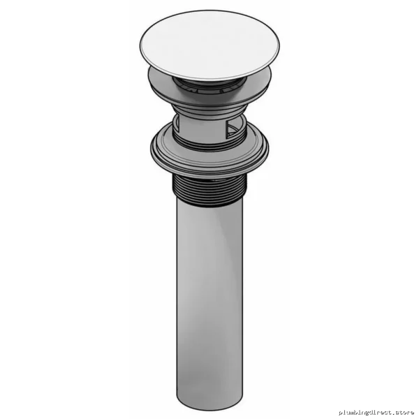 Chrome Bathroom Sink Drain with Round Cap & Overflow - Kalia