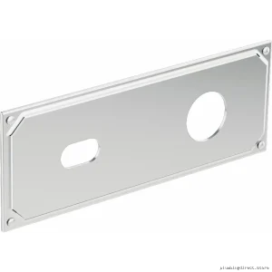 Chrome Bathroom Faucet Escutcheon for Brizo Wall-Mounted Shower Valve - Model RP