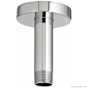 Chrome Ceiling-Mounted Shower Arm with Durable Finish for Easy Installation