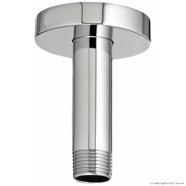 Chrome Ceiling-Mounted Shower Arm with Durable Finish for Easy Installation