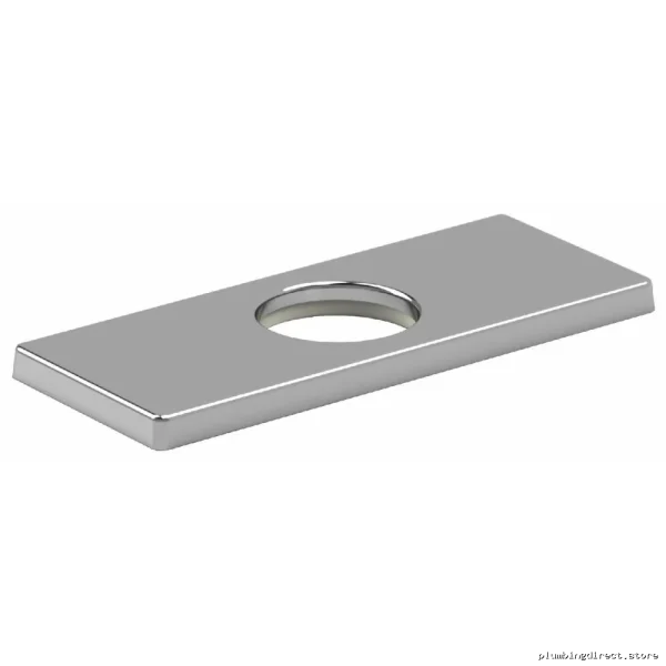 Chrome Center Rectangular Deck Plate 5604C for Trucks/SUVs - RIOBEL