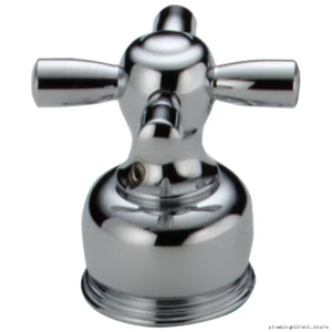 Chrome Cross Door Handles Pair | Small & Sturdy Metal Hardware Kit