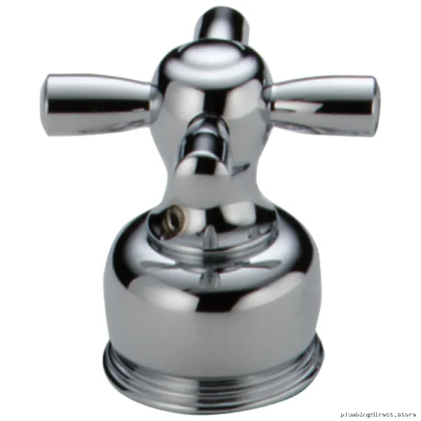 Chrome Cross Door Handles Pair | Small & Sturdy Metal Hardware Kit