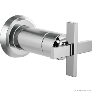 Chrome Cross Handle Volume Control Shower Trim - Levoir Sensori T66698-PC Brizo