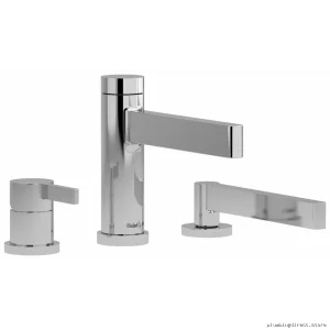 Paradox Chrome Deck Mount Tub Filler with Hand Shower