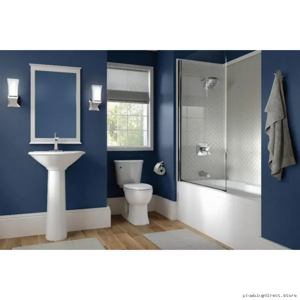 Modern Chrome Double Hook Delta Tesla Bathroom Accessory - Image 2