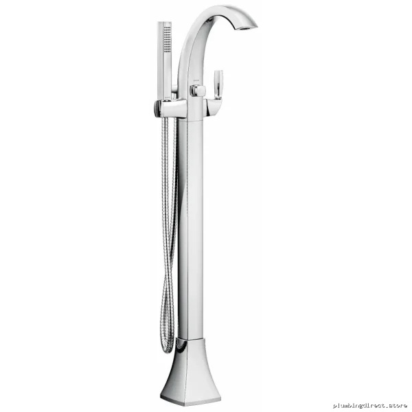 Voss Freestanding Tub Filler - Chrome Finish Model | Durable Bathroom Accessory