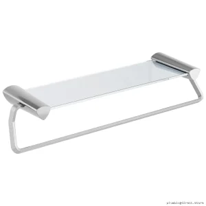 Zura 24 Inch Glass Shelf Towel Bar - Chrome Delta 77480