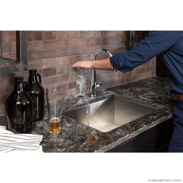 Metal Glass Dishwasher Rinser - Chrome GR250 Delta - Image 2