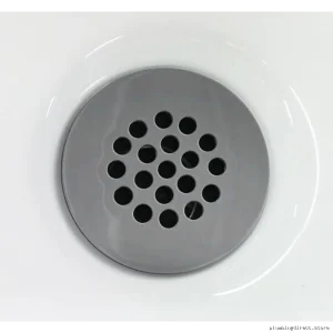 Chrome Grid Sink Drain without Overflow - Kalia AC1332