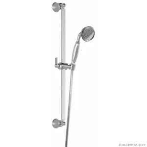 Chrome Hand Shower with Wall Bar - Rustik Single Function Bathroom Fixture