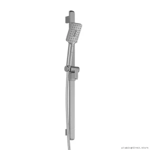 Chrome Slide-Bar Hand Shower with Adjustable Spray