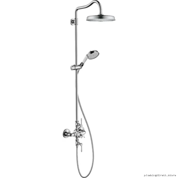 Axor Montreux Chrome Shower Pipe with Handheld Showerhead 240mm