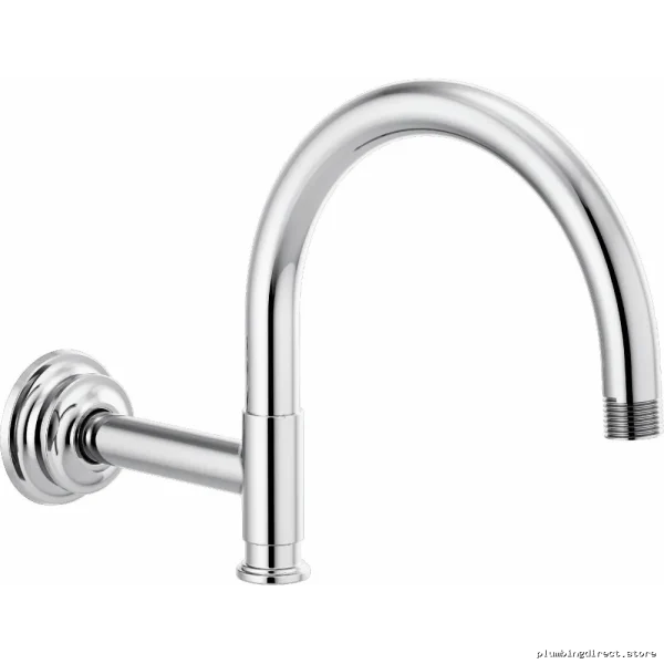 Chrome High-Arc Shower Arm & Flange Kit – ¹²⅛in Universal Fit