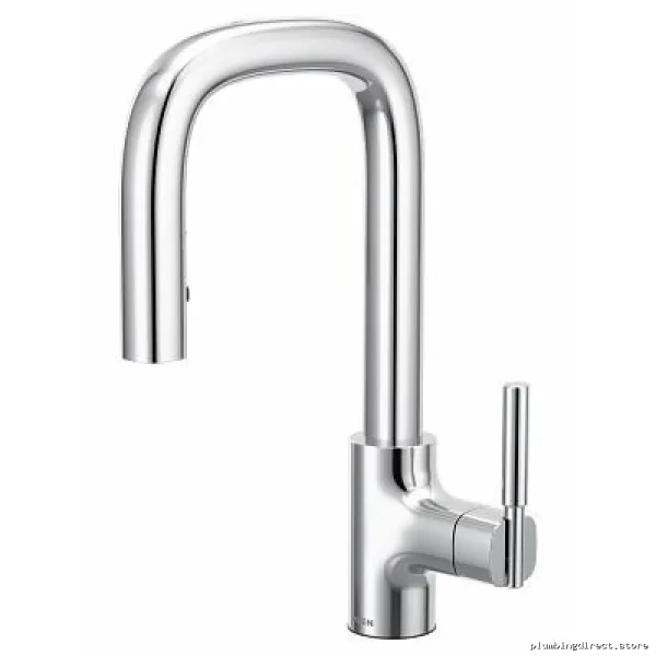 Moen Tenon-Bar Faucet with Pulldown Spray - Chrome S64001 - Image 2