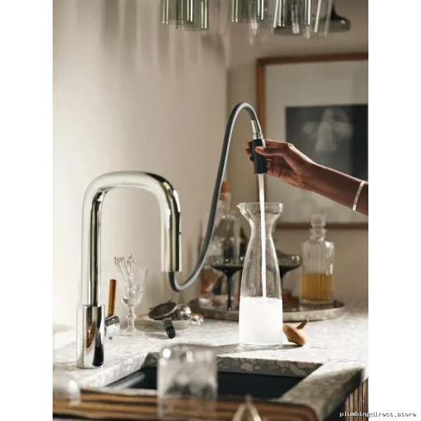 Moen Tenon-Bar Faucet with Pulldown Spray - Chrome S64001 - Image 3