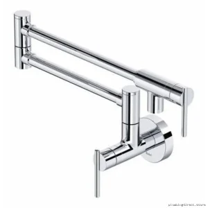 Chrome Kitchen Lateral Pot Filler with Adjustable Arm RioBel LT9