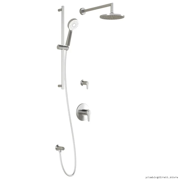 Chrome Kontour T2 Thermostatic Wall Mount Shower
